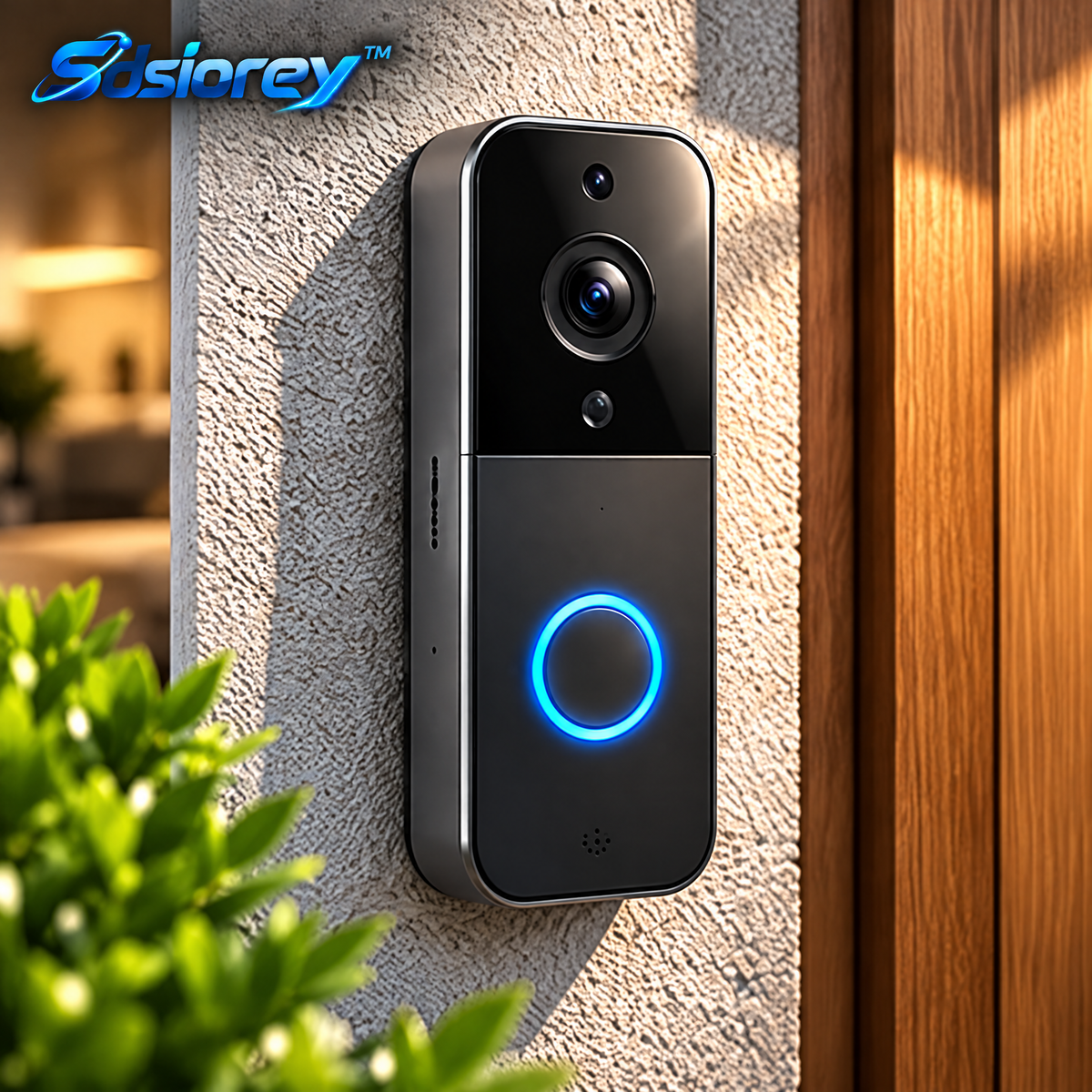 Sdsiorey™ Smart Video Doorbell – Wi-Fi Front Door Camera for Everyday Home Monitoring